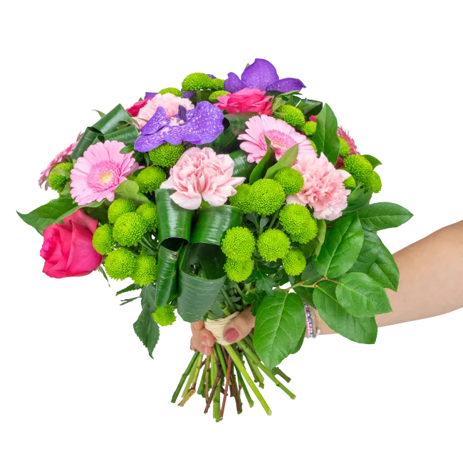 Kytice růžových květů